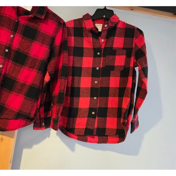 Lot of 4 Red Flannel Family Christmas Photo Shirt Men XXL Women XL Girls L & XL - Picture 4 of 16